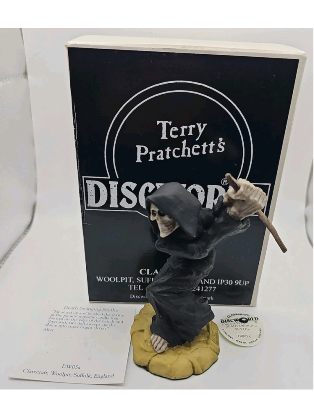Terry Pratchett's Discworld Death Swinging Scythe DW05A In Box Clarecraft